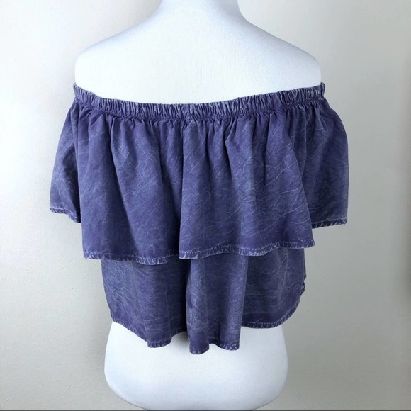 Audrey 3+1 Bamboo Blend Off The Shoulder Top - Picture 3 of 7